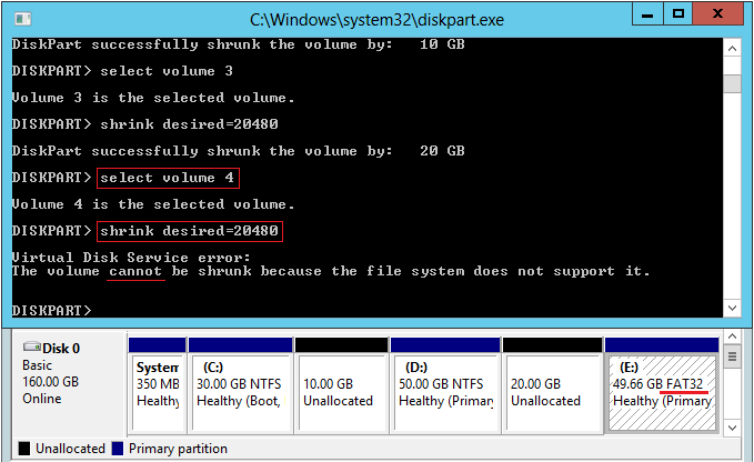 Não é possível diminuir