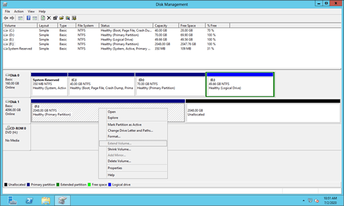 Estender Volume acinzentado