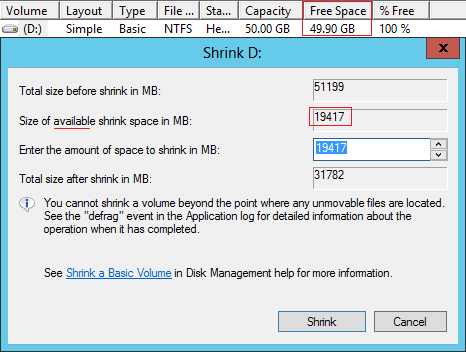 Não é possível diminuir