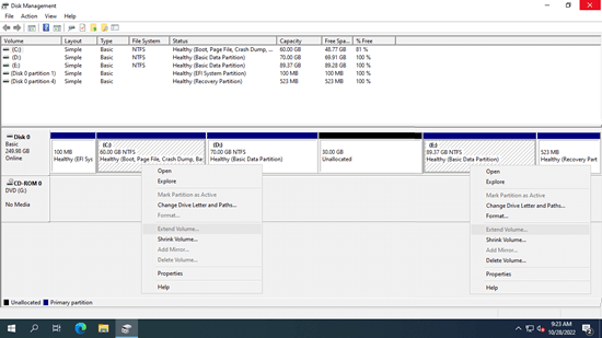 Gerenciamento de Disco